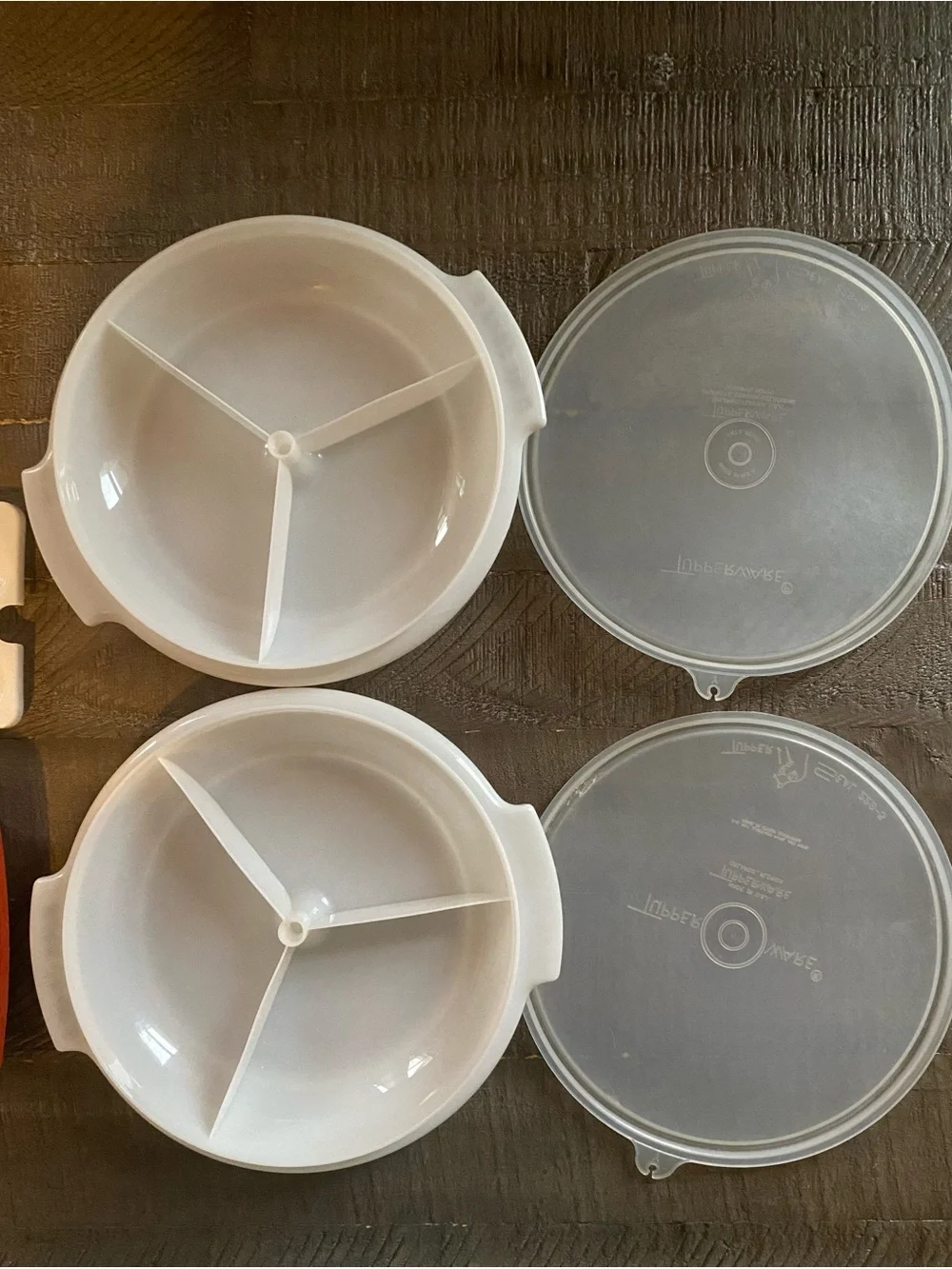 Vintage Tupperware Storage Containers Lot Divided Tray, Sandwich Keepers, etc